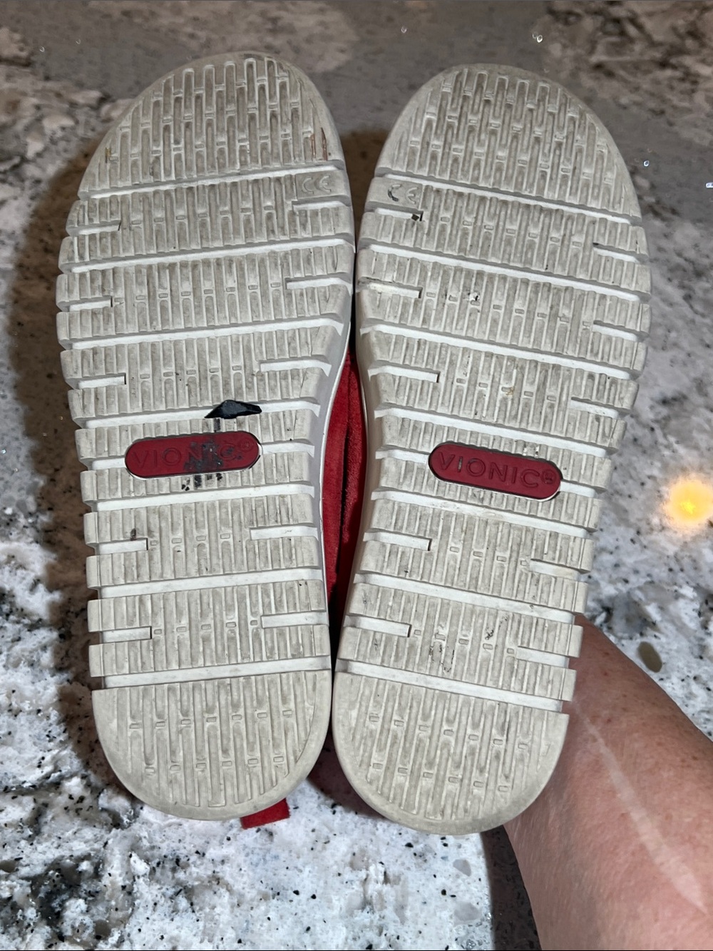 Vionic Uptown Suede Packable Travel Penny Loafers Red Size 6 - Picture 7 of 8